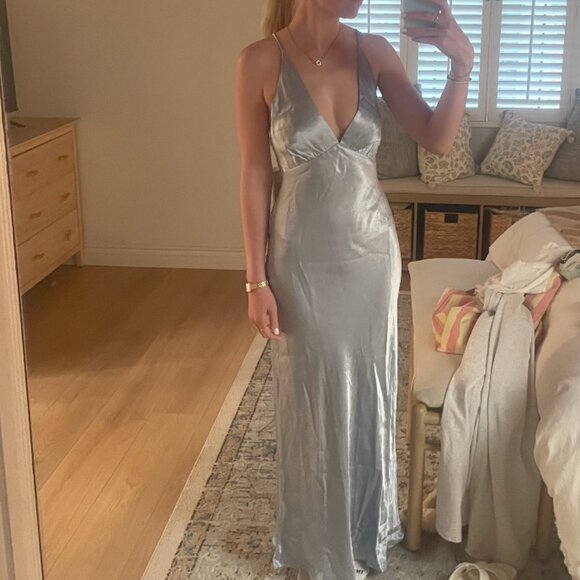 Bec & Bridge Moon Dance Maxi Dress in Dusty Blue - Picture 10 of 10